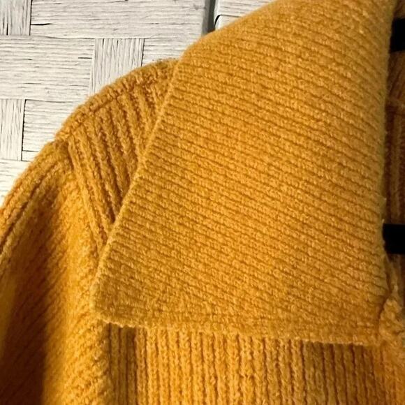 Eloquii womens Mini Sweater Dress Collar mustered fall soft knit - Picture 3 of 6